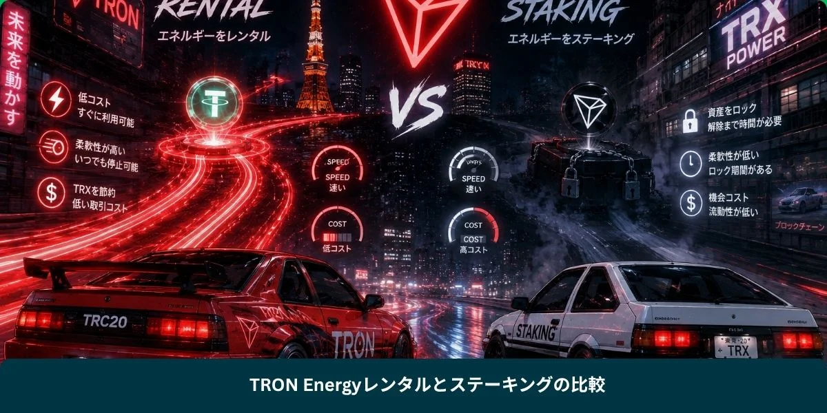 TRON Energyレンタルとステーキングの比較