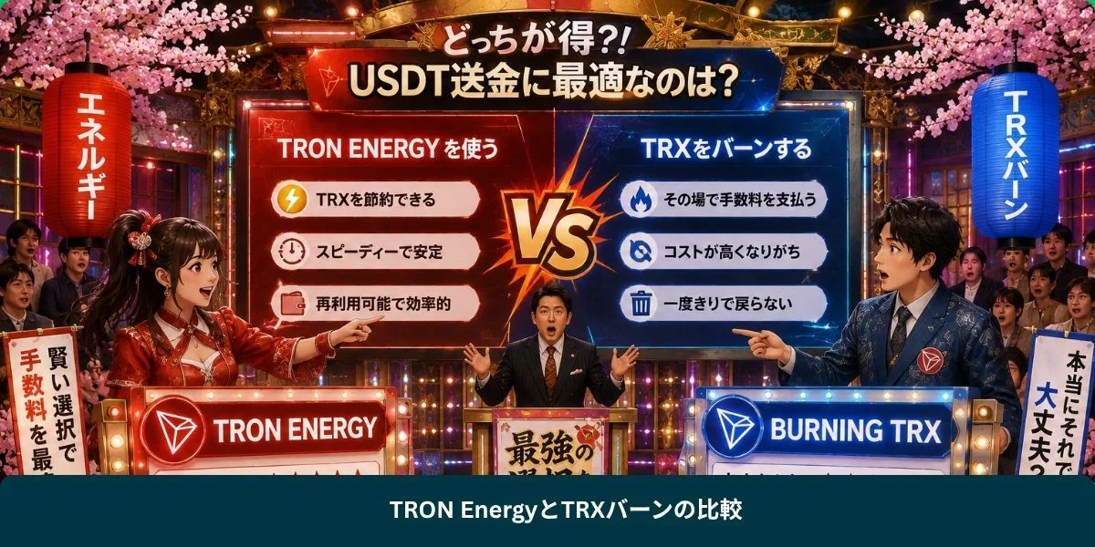 TRON EnergyとTRXバーンの比較