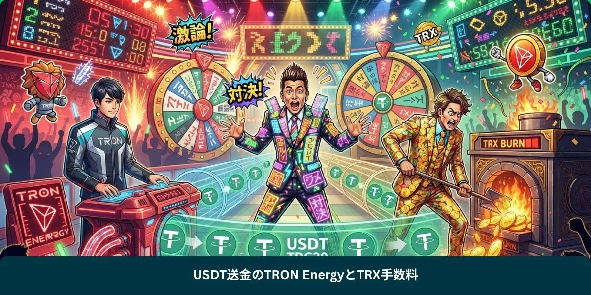 USDT送金のTRON EnergyとTRX手数料