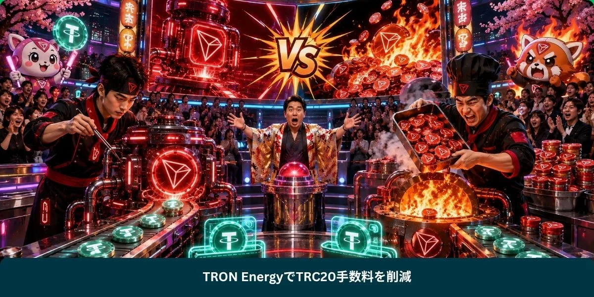 TRON EnergyでTRC20手数料を削減