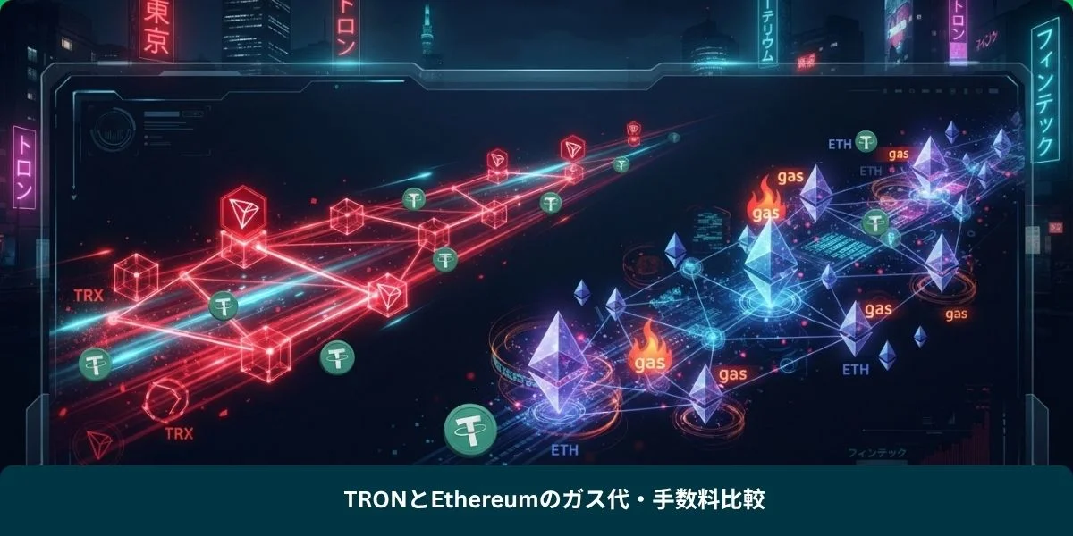 TRONとEthereumのガス代・手数料比較