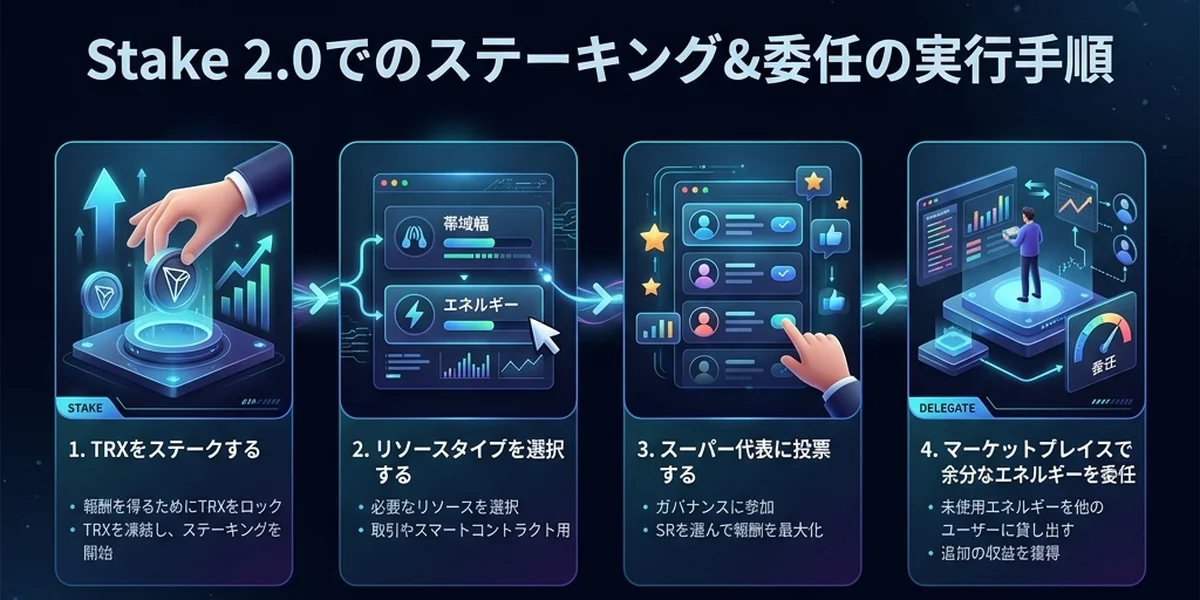 TRON Stake 2.0の全プロセス