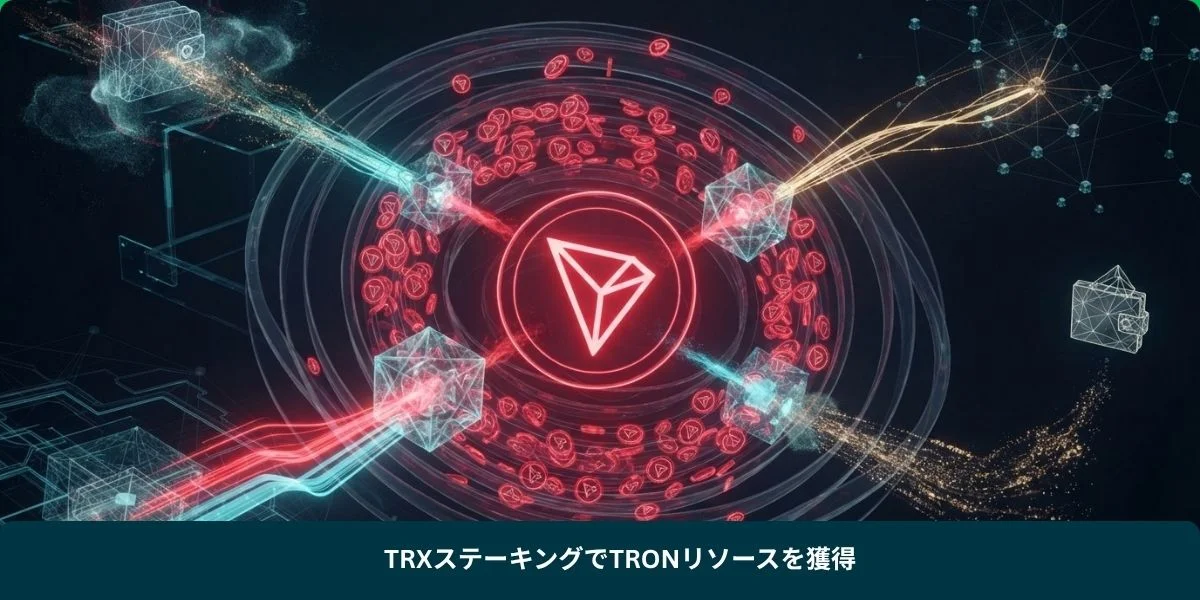 TRXステーキングでTRONリソースを獲得
