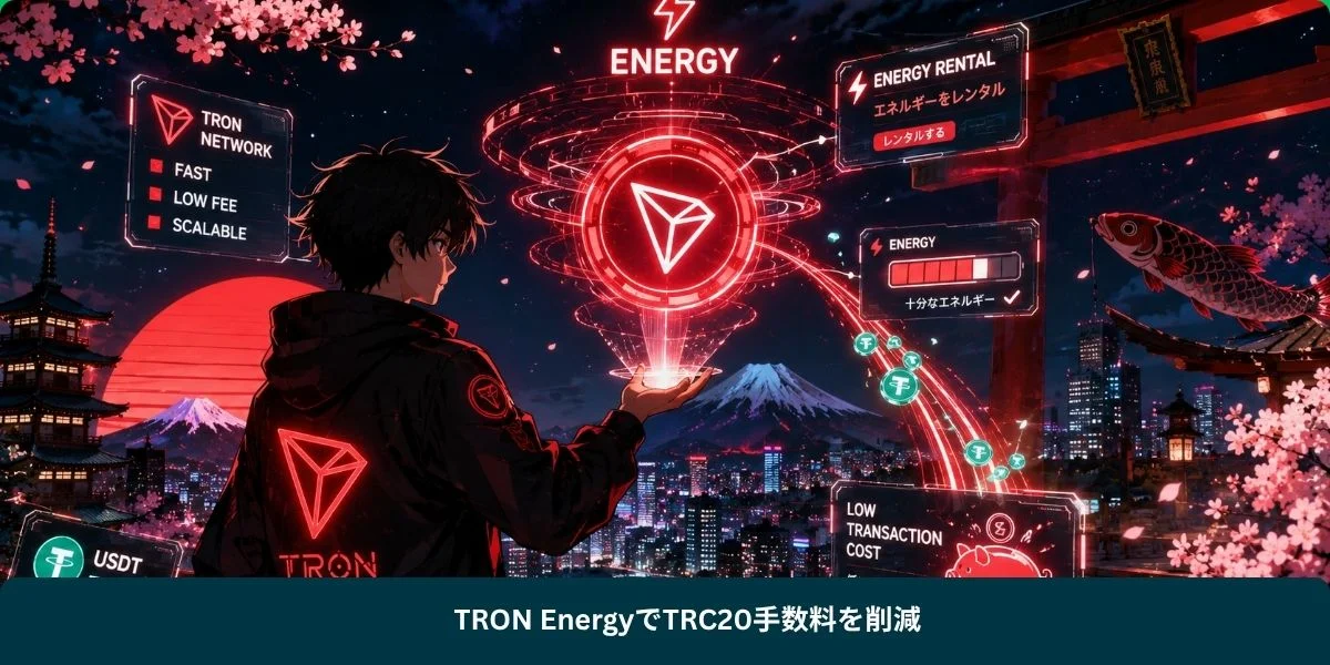 TRON EnergyでTRC20手数料を削減