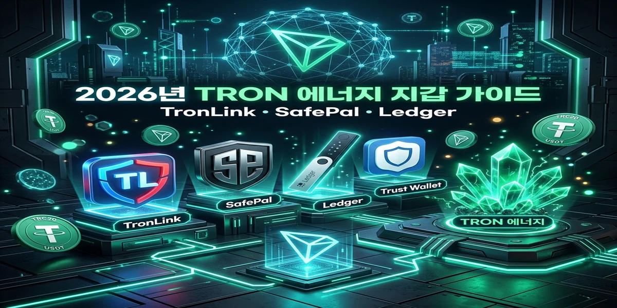 TRON 에너지 및 TRX·USDT 관리를 위한 추천 지갑 5선