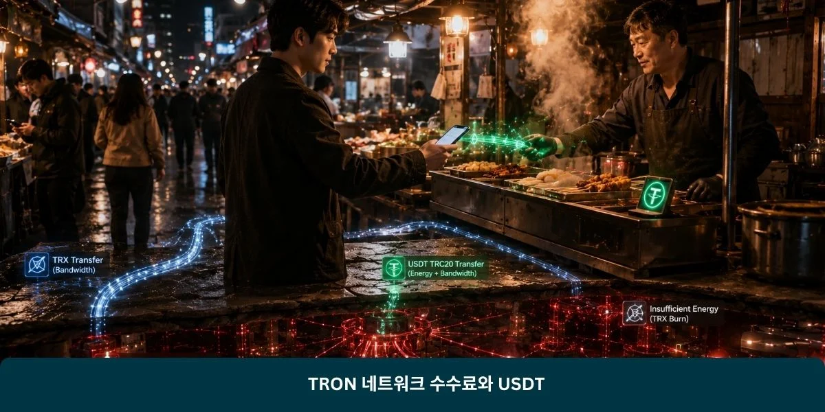 TRON 네트워크 수수료와 USDT