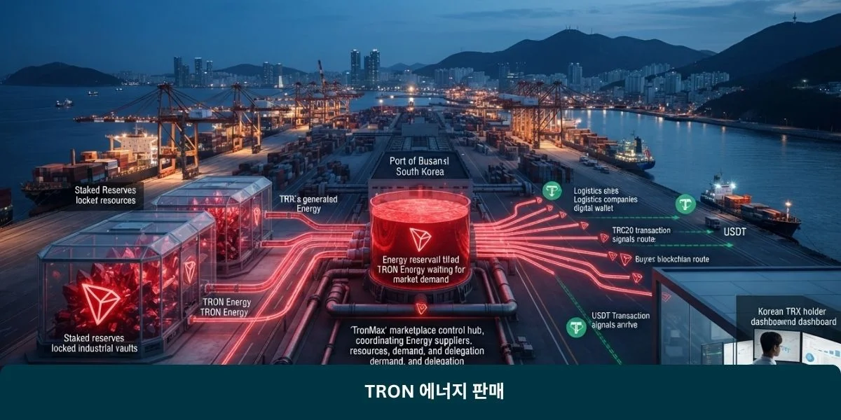 TRON 에너지 판매