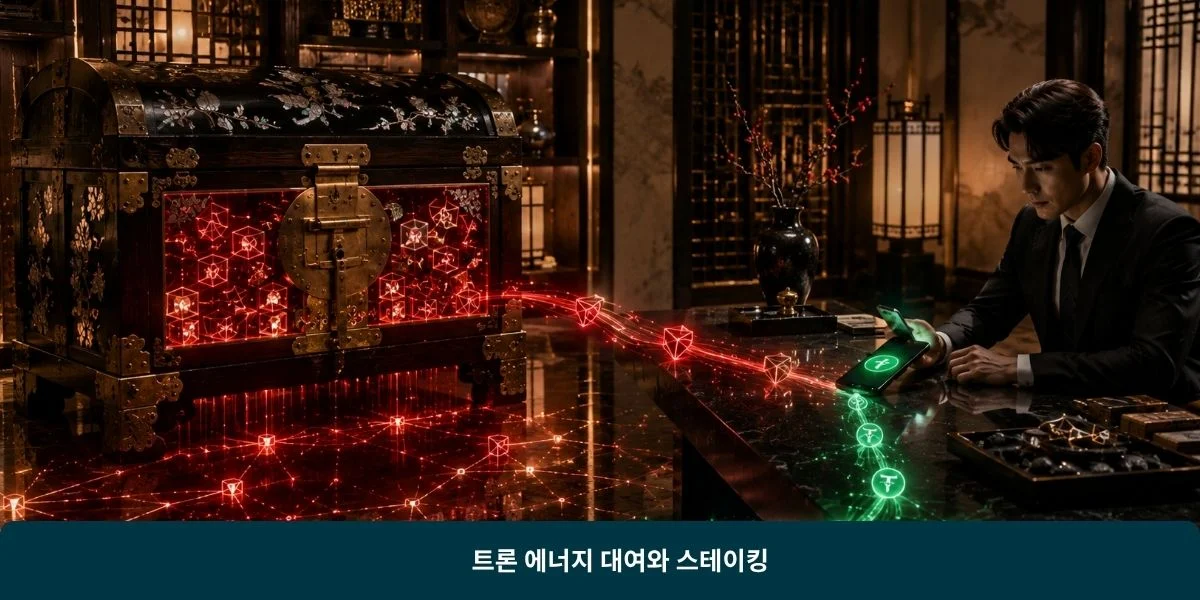 트론 에너지 대여와 스테이킹
