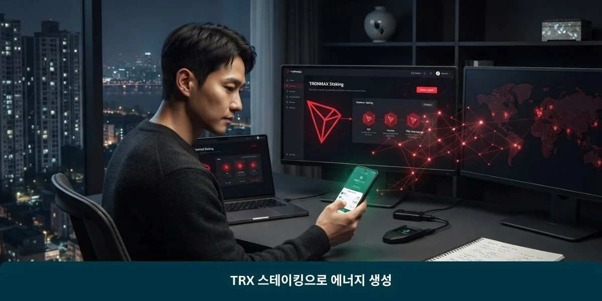 TRX 스테이킹으로 에너지 생성