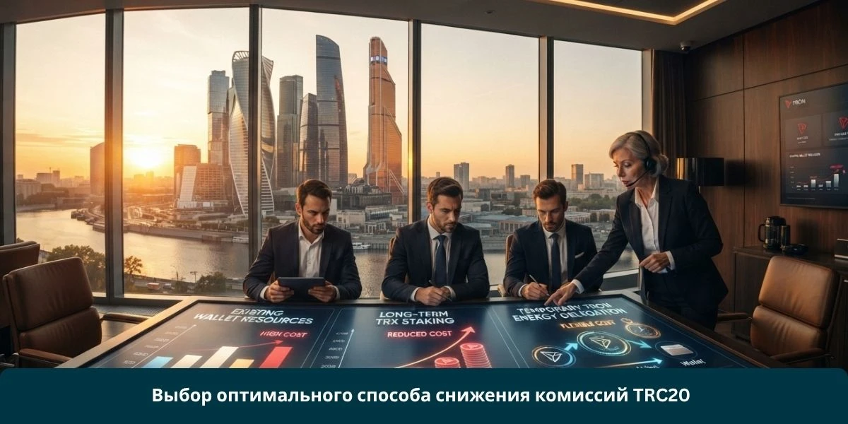Выбор оптимального способа снижения комиссий TRC20