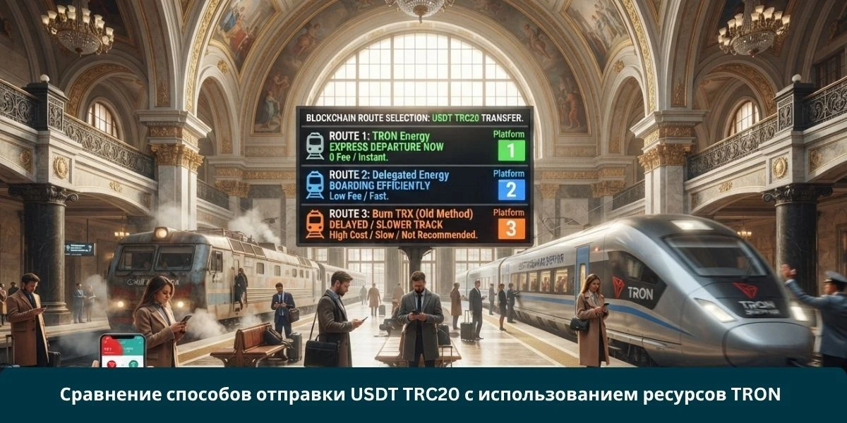 Сравнение способов отправки USDT TRC20 с использованием ресурсов TRON