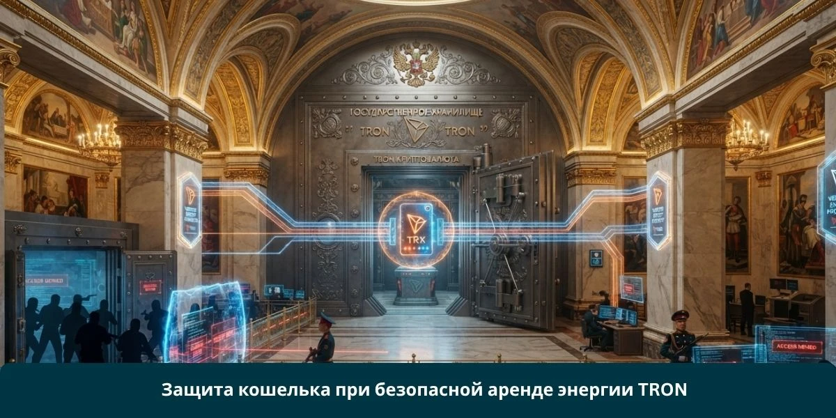 Защита кошелька при безопасной аренде энергии TRON