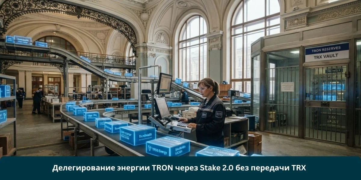 Делегирование энергии TRON через Stake 2.0 без передачи TRX