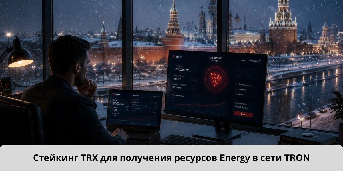 Сравнение аренды Energy TRON и стейкинга TRX на фоне Москвы