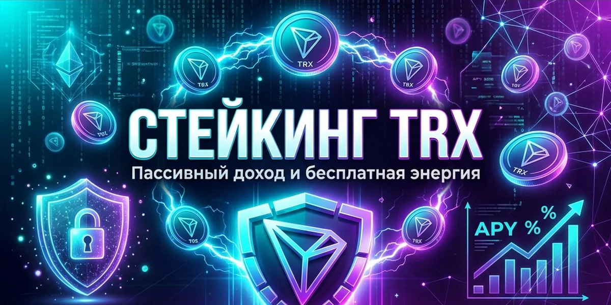 Стейкинг TRX: как получить пассивный доход и энергию TRON без комиссий