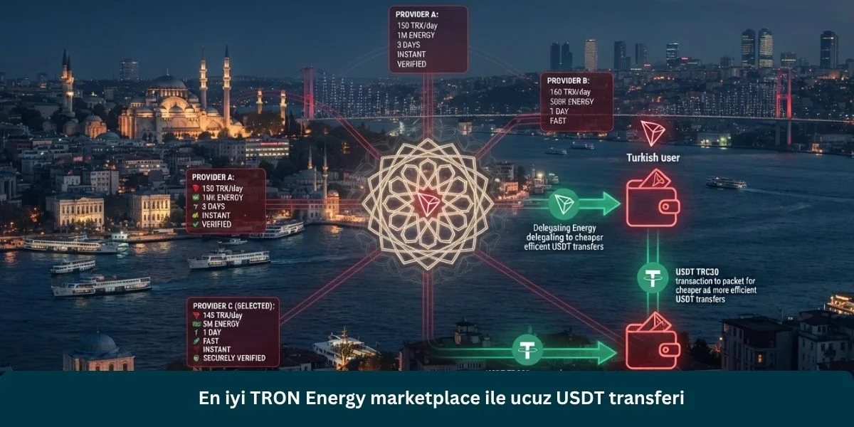 En iyi TRON Energy marketplace ile ucuz USDT transferi