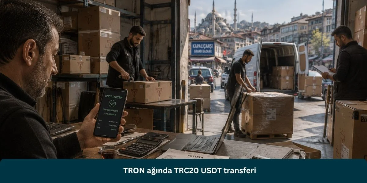 TRON ağında TRC20 USDT transferi