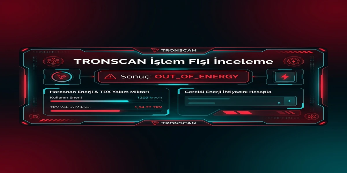 Başarısız TRON İşlemini İnceleme