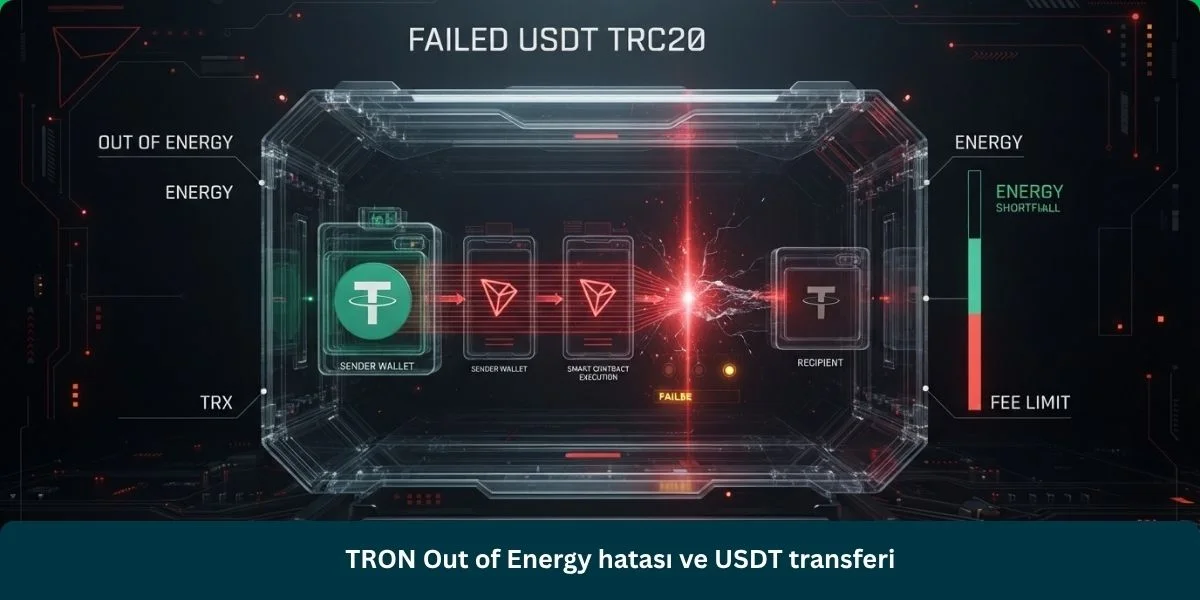 TRON Out of Energy hatası ve USDT transferi