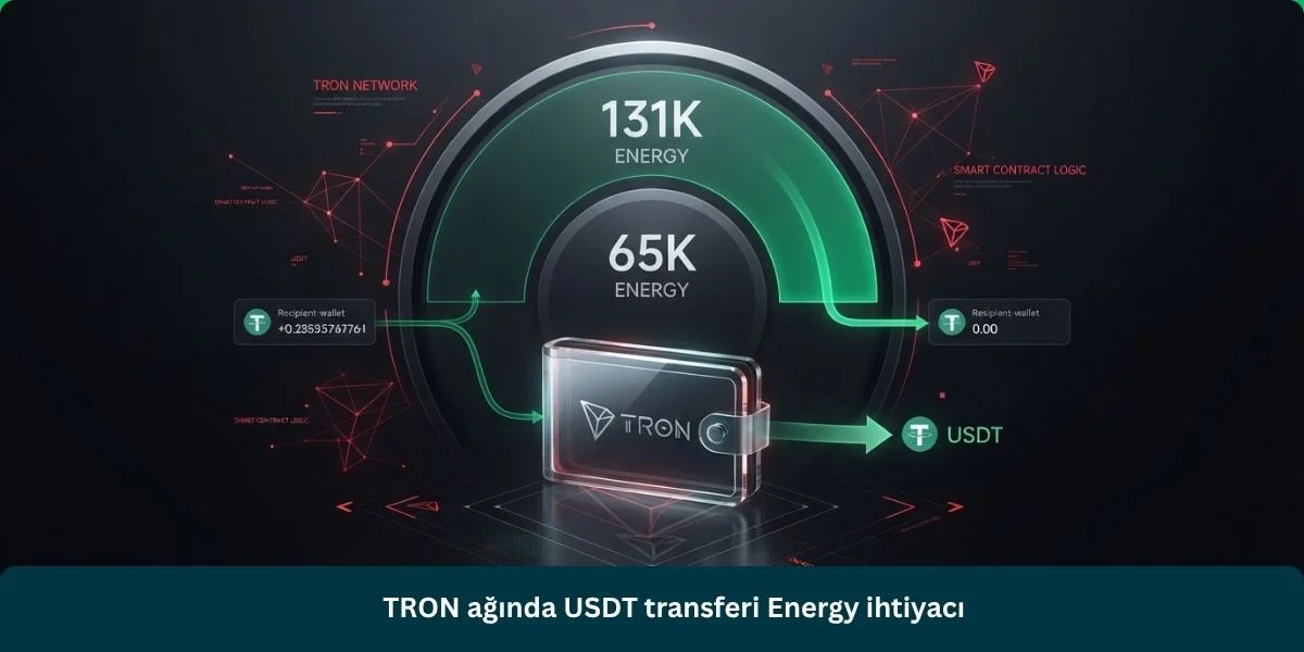 TRON ağında USDT transferi Energy ihtiyacı