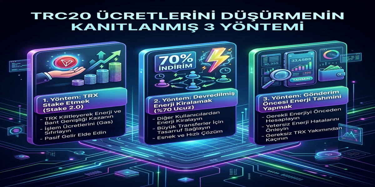 TRC20 Ücretlerini Düşürme Yöntemleri