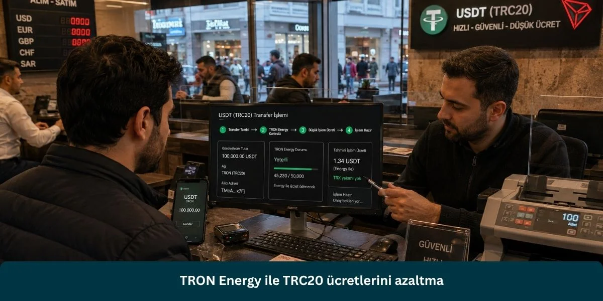 TRON Energy ile TRC20 ücretlerini azaltma