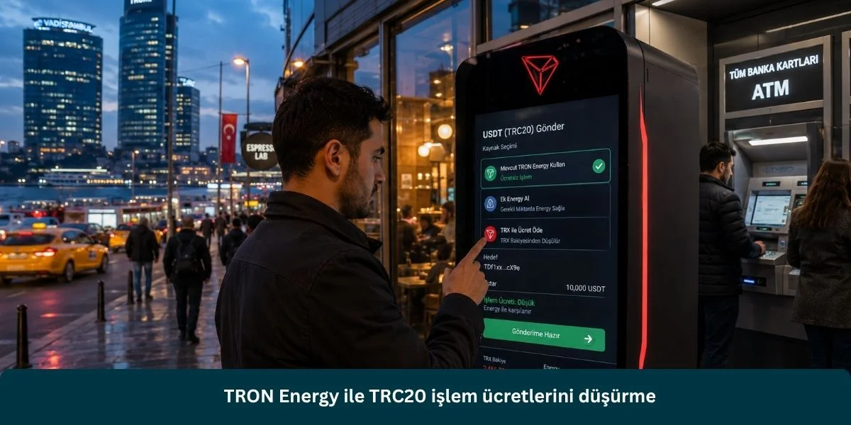 TRON Energy ile TRC20 işlem ücretlerini düşürme