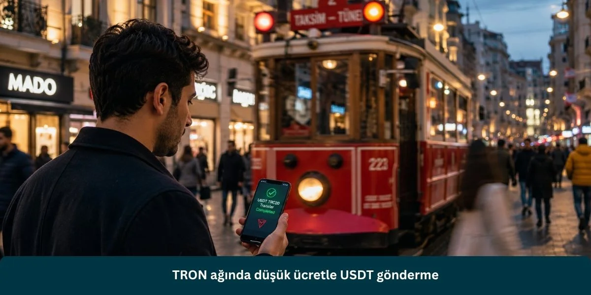 TRON ağında düşük ücretle USDT gönderme