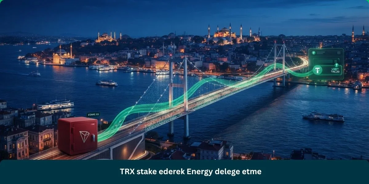 TRX stake ederek Energy delege etme