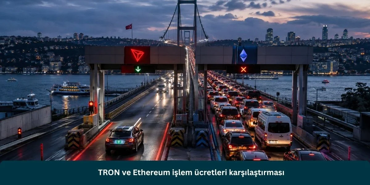TRON ve Ethereum işlem ücretleri karşılaştırması