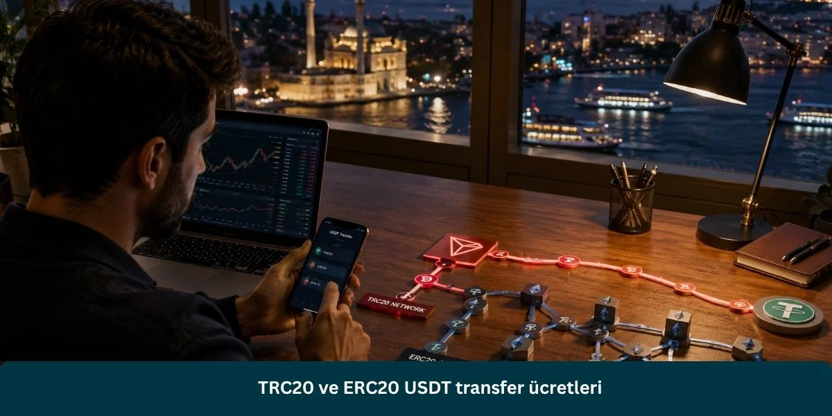TRC20 ve ERC20 USDT transfer ücretleri