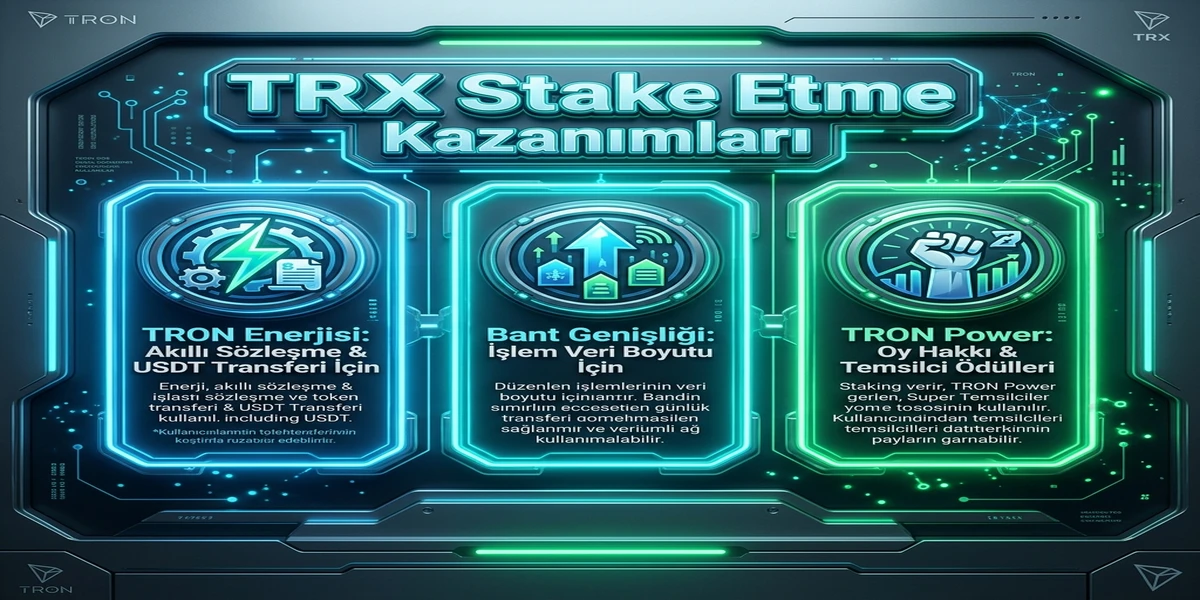 TRON Enerjisi veya Bant Genişliği İçin TRX Stake Etme