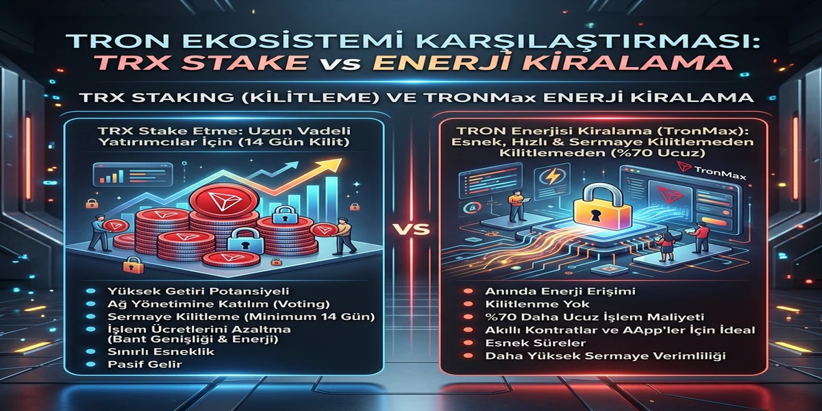TRX Stake Etme vs Enerji Kiralama