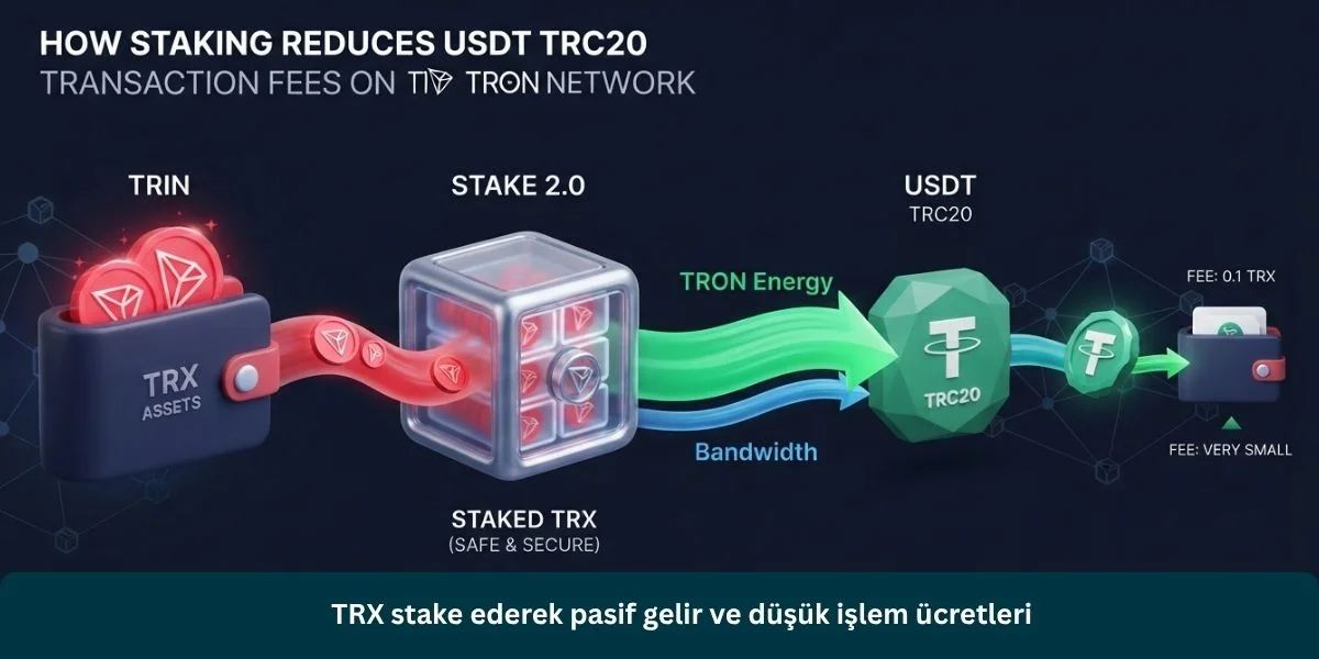 TRX stake ederek pasif gelir ve düşük işlem ücretleri